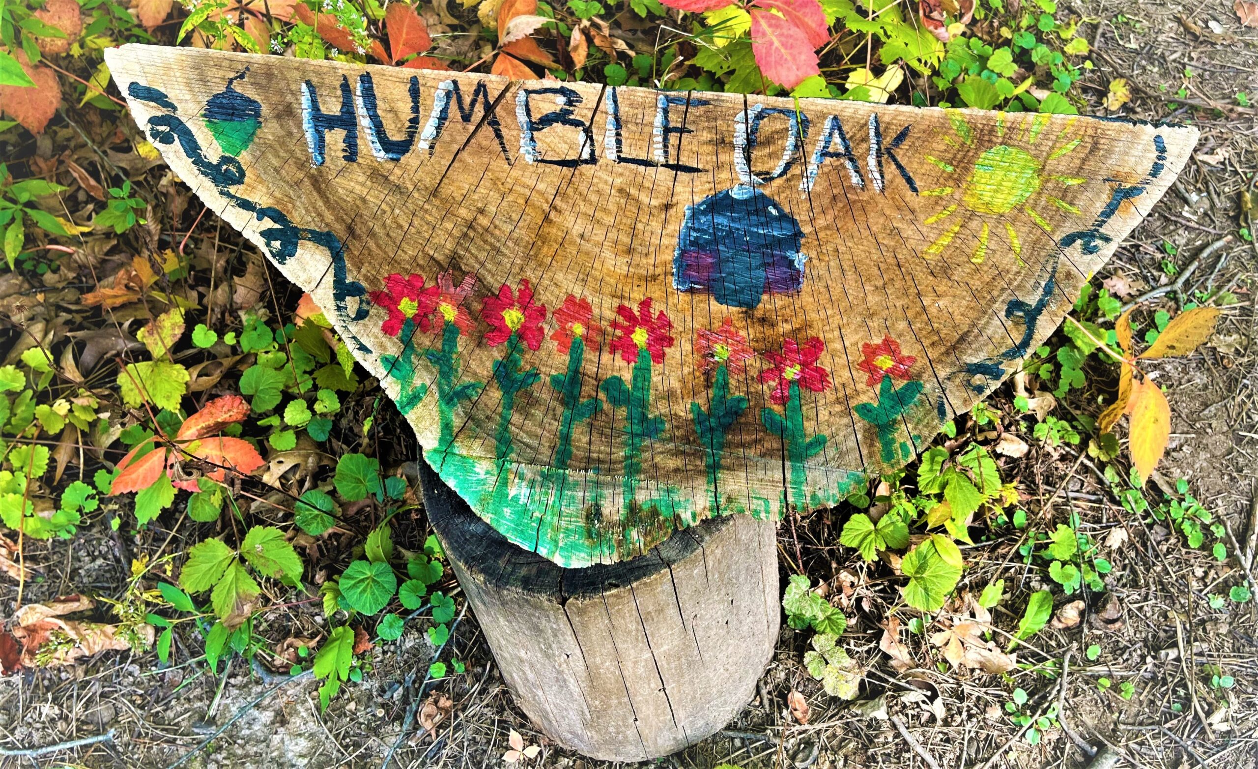 Humble Oak Painted Sign