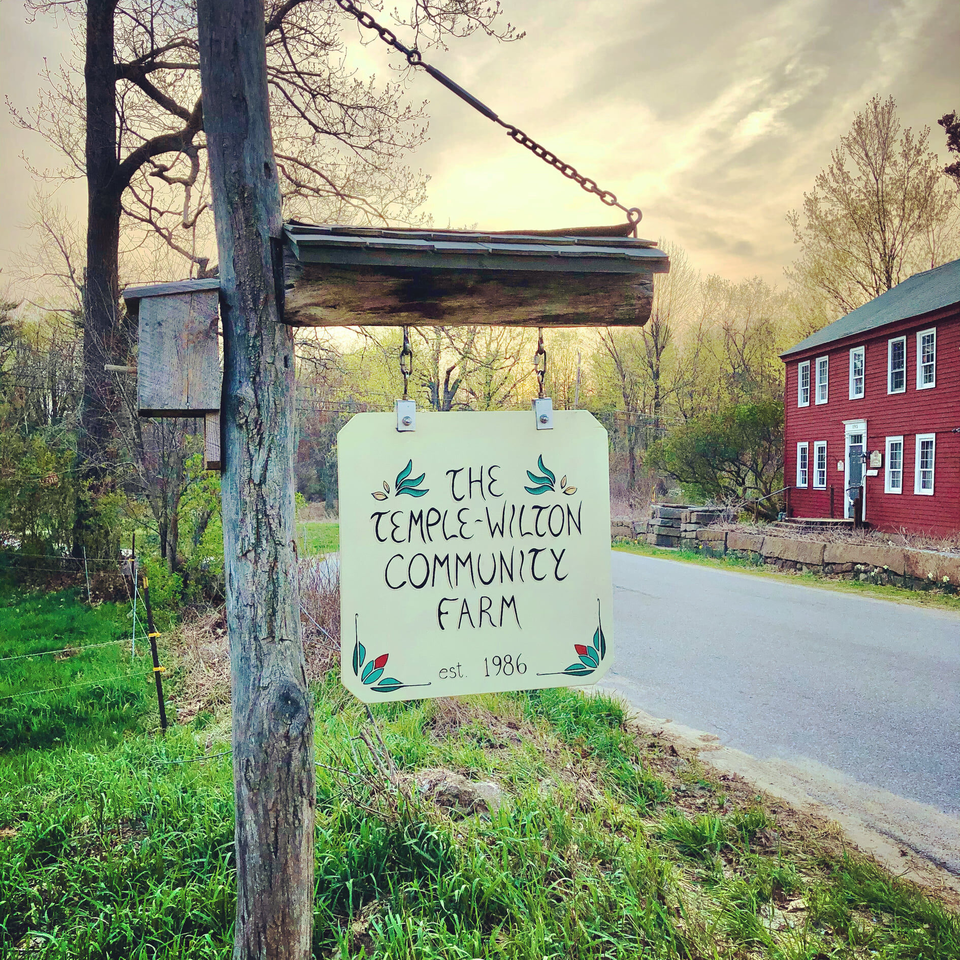 Temple Wilton Community Farm Sign
